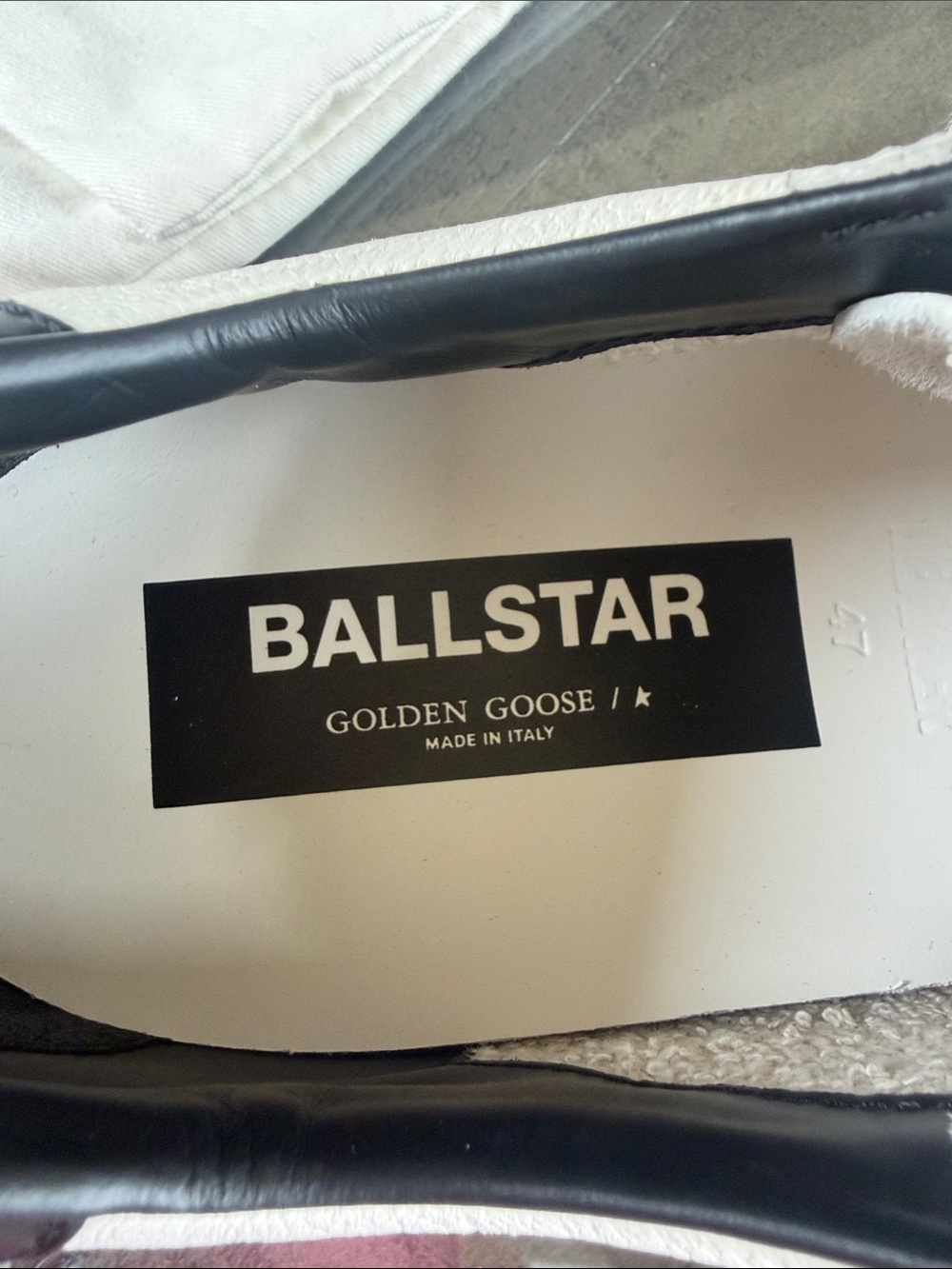 Golden Goose Mens Ball Star Sneakers White, Black & Tan EU size 47 with Dust bag - Picture 6 of 16